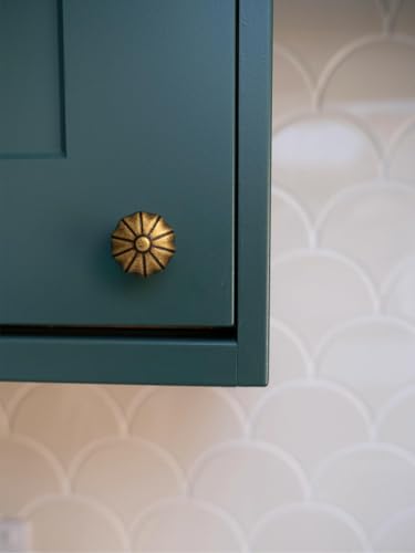 Antique Brass Cabinet Knobs Cabinet Hardware Kitchen Cupboard Bathroom Dresser Knobs Classic Vintage Drawer Handles (10, Antique Brass, Knob B) - size: Knob B