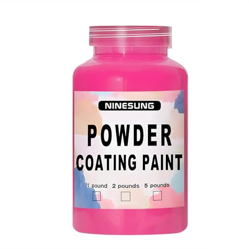 Powder Coating Paint for Metal Surfaces | Car Paint | Building Materials | Powder Paint for Steel Structures, Factories, Buildings, Playgrounds, Gardens (Pink, 4 Ounce) - color: Pink, size: 4 Ounce (Pack of 1)