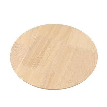 Antrader 4Pcs Round Unpainted Wood Carved Appliques,Vintage Onlay Ornaments - style: Style 14