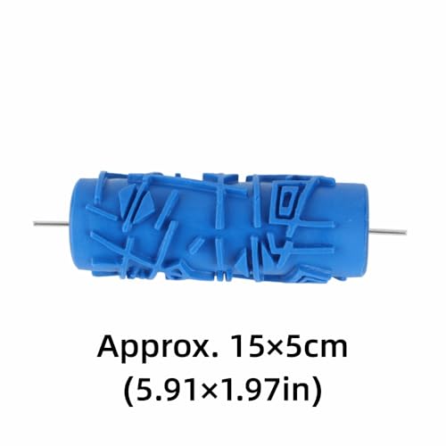5-Inch Rubber Pattern Paint Roller, Flower Pattern ZZ0077 - color: 056Y