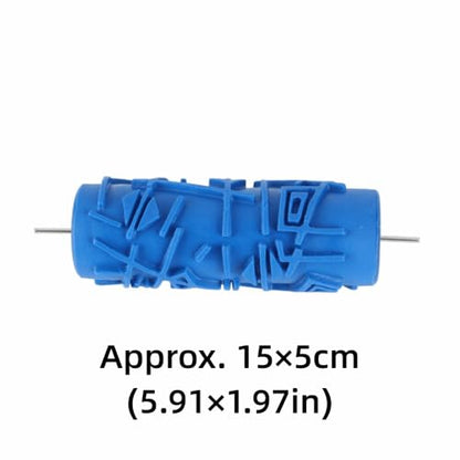 5-Inch Rubber Pattern Paint Roller, Flower Pattern ZZ0077 - color: 056Y