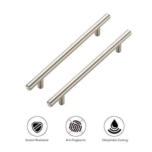 Ravinte Brushed Nickel Cabinet Handles 8-13/16"Length,6-1/4" Hole,10 Pack - size: 8-13/16 Inch（6-1/4 Inch Hole Center）