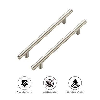 Ravinte Brushed Nickel Cabinet Handles 8-13/16"Length,6-1/4" Hole,10 Pack - size: 8-13/16 Inch（6-1/4 Inch Hole Center）