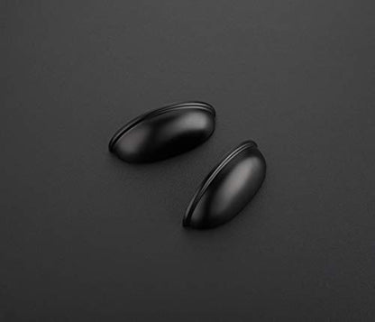 Ravinte Matte Black Cabinet Pulls Drawer Cup Handles 3 Inch CC, 24 Pack - color: Black