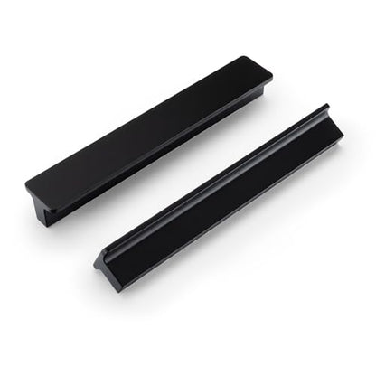 Goldenwarm 10 Pack 5" Black Cabinet Handles Matte Black Drawer Pulls - color: Black, size: 5in Hole Centers