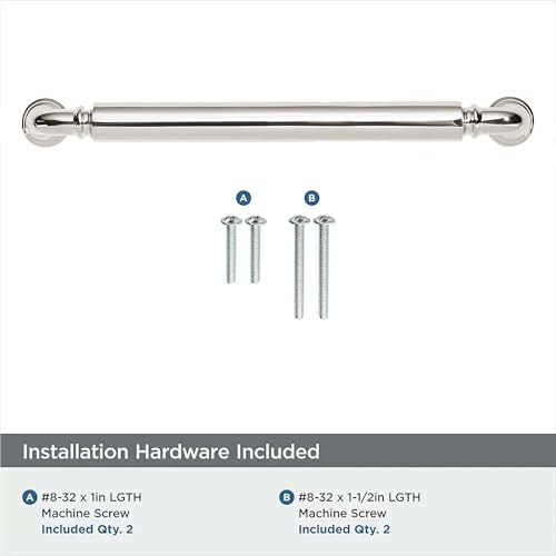 khtumeware 2-Pack Polished Nickel Heavy-Duty Solid Cabinet Pulls, 3-1/2 Inch (89mm) Hole Center, Drawer Pulls, Cabinet Hardware, Suitable for Kitchen Cabinets, Bathrooms and Dressers - color: Polished Nickel, size: 3-1/2 Inch(89mm)Hole Center