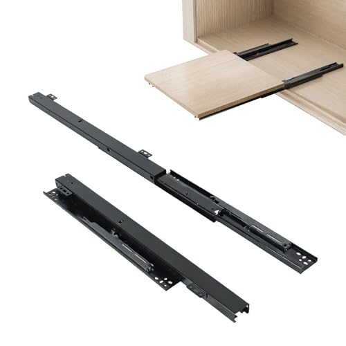 Undermount Drawer Slide Bottom Mount Pull Out Shelf Rail Hardware Flat - size: 7.8 Inch Shelf Slide
