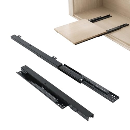Undermount Drawer Slide Bottom Mount Pull Out Shelf Rail Hardware Flat - size: 7.8 Inch Shelf Slide