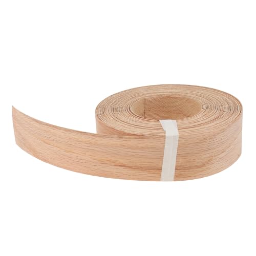 Oak Edge Banding 2 inch x 50ft Roll Wood Veneer Edging Strips Real Tape Banding for Cabinet Furniture Repair