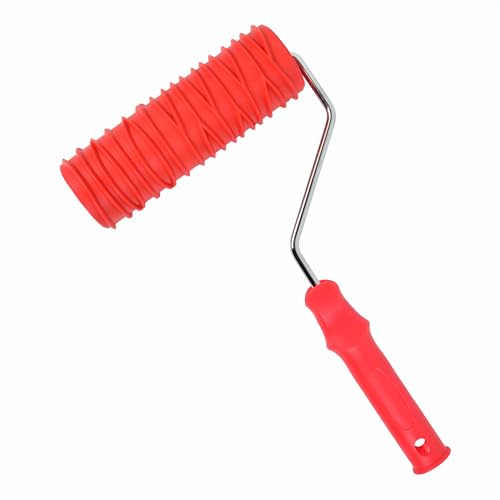 Hanroy 8'' Texture Paint Roller for Wall, Rubber Pattern Paint Roller - color: 2018T