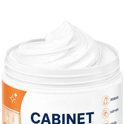 Wood Cabinet Cleaner, Degreasing Restorer Cream, Furniture Wax Balm, Deep