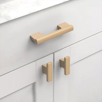 Brushed Satin Nickel Cabinet Knobs Round Drawer Pulls 12 Pack - color: Champagne Copper, size: 2 Inch Diameter