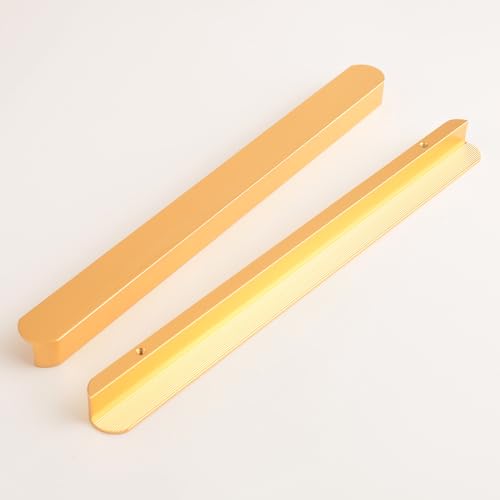 5 Pack Gold Modern Drawer Pulls Cupboard Handles 8.8 Inch(224mm) Hole Center Furniture Long Cabinet Handle Dresser Hardware - color: Gold-5 Pack, size: 8.8 Inch(224mm)