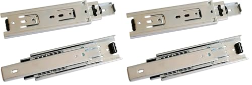 6 inch Length Full Extension Drawer Slides Telescopic Ball Bearing Slide Rail for Furniture 1 Pair (Pack of 2) - size: 6 Inch (Pack of 2)