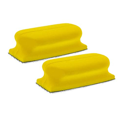 Dura-Gold Rectangle 4" x 1-3/4" Hand Sanding Block Base Handle, Hook & Loop