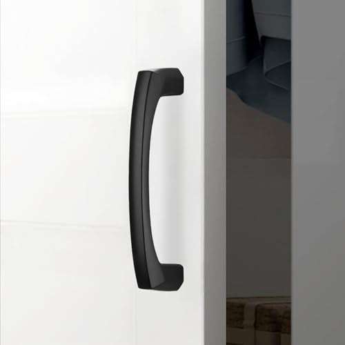 10 Pack 3 Inch Matte Black Kitchen Cabinet Handles - color: Matte Black, size: 3" Hole Center（76mm）