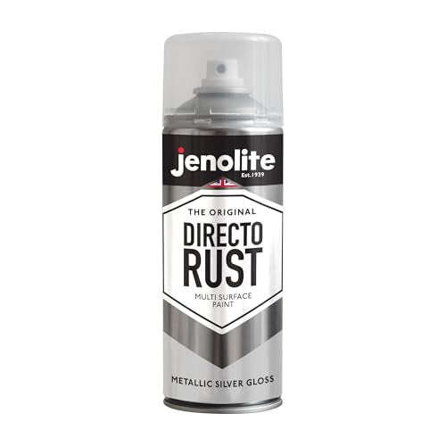 JENOLITE Directorust Metallic Finish Aerosol, Silver 1x13.5oz - color: Silver