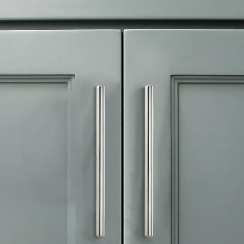 10 Pack 3 Inch Hole Center Polished Nickel Cabinet pulls Heavy Duty Solid Hardware for bathrooms Dressing Tables cabinets and Kitchen cabinets. - color: Polished Nickel, size: 3 Inch Hole Center