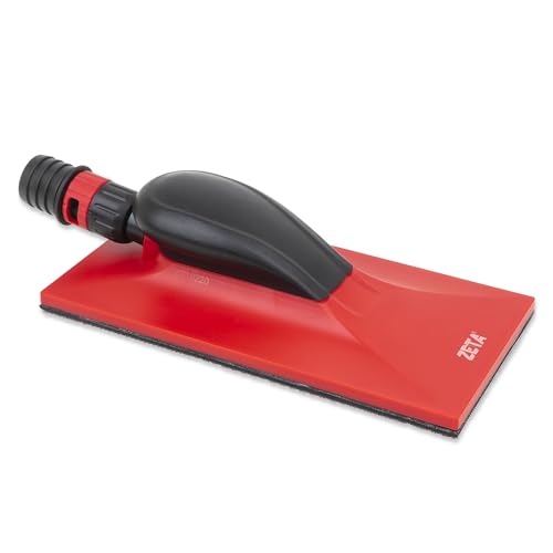 ZETA Dust-Free Multi Hole Vacuum Hand Sanding Block - Hook & Loop Backing (4.5" x 9") - size: 4.5" x 9"