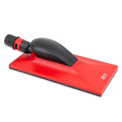 ZETA Dust-Free Multi Hole Vacuum Hand Sanding Block - Hook & Loop Backing (4.5" x 9") - size: 4.5" x 9"
