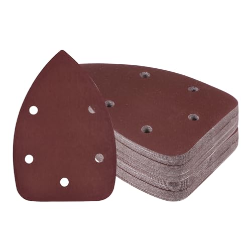 60pcs Mouse Sander Detail Sandpaper 1000Grit 3.5"x5.5" Triangle - size: 1000 grit