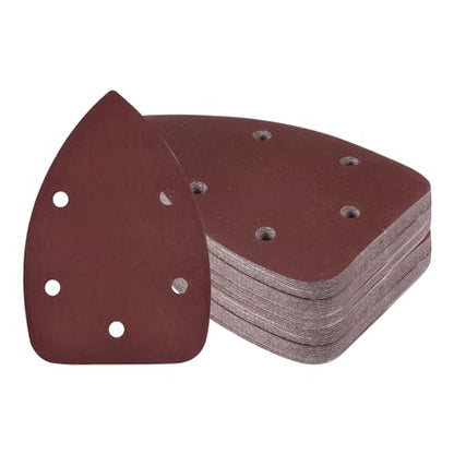 60pcs Mouse Sander Detail Sandpaper 1000Grit 3.5"x5.5" Triangle - size: 1000 grit