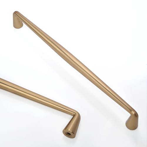 Asidrama Champagne Bronze Cabinet Pulls Solid Handles,7.5 Inch,10 Pack - color: Champagne Bronze, size: 7.5" Hole Center(192mm)