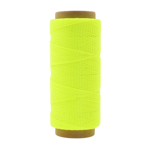 Mandala Crafts 80M 0.8mm Lime Green Round Waxed Thread for Leather Sewing - color: Lime Green, size: Round 0.8mm 85 Yards 80M