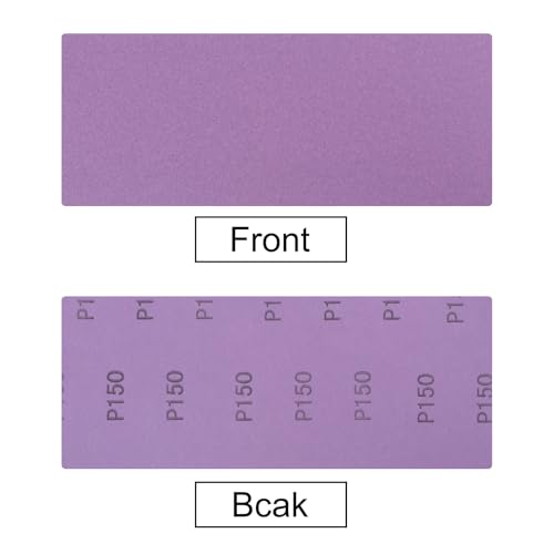 uxcell 10 Pcs Purple Sanding Sheets 150 Grit 9" x 3.7" Aluminum Oxide Sandpapers Wet Dry Polish for Wood Metal Paint Finishing - style: 150 Grit