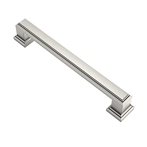 Alzassbg 5" Brushed Satin Nickel Cabinet Pulls 10 Pack, AL3071SN - color: Brushed Satin Nickel, size: 5" Hole Center