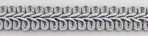1/2" Chinese French Braid Gimp Trimming - 10 Continuous Yards - Many Colors! (Grey) - color: Grey
