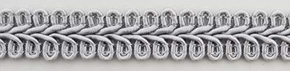 1/2" Chinese French Braid Gimp Trimming - 10 Continuous Yards - Many Colors! (Grey) - color: Grey