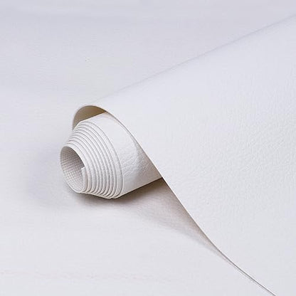 Marine Vinyl Fabric Waterproof Soft Leather Material 55"×180" White - color: White, size: 55"W x 180"L