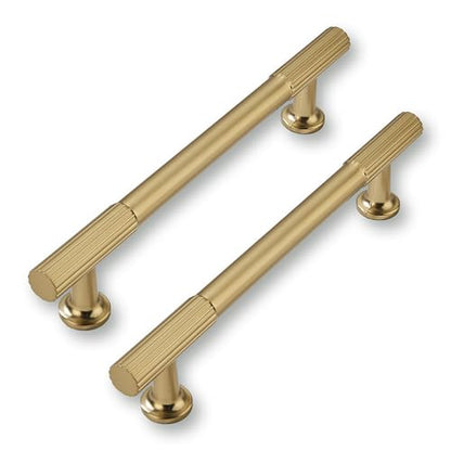 2 Pack 5 Inch(128mm) Hole Center Champagne Bronze Cabinet pulls Kitchen Handles Solid Heavy Duty Warm BrassCabinet Pull Kitchen Hardware - color: Champagne Bronze, size: 5 Inch(128mm)hole center