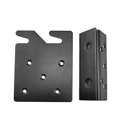 Bed Frame Bed Post Double Hook Slot Bracket, Bed Rail Hardware Attachment Brackets for Wooden Bed Frame-Set of 2