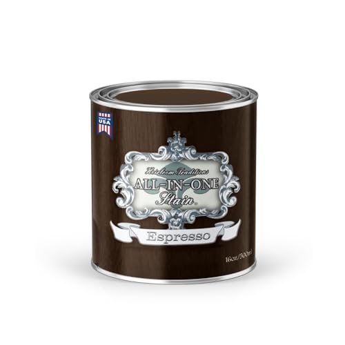 All-in-ONE Gel Stain - Espresso (deep Brown) - 16oz - color: Espresso, size: 16 Fl Oz