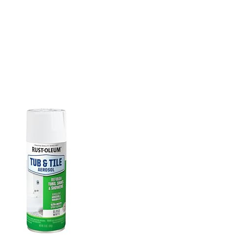 Rust-Oleum Tub & Tile White Spray Paint - color: White, size: 12 Ounce (Pack of 6)