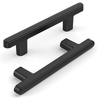 10 Pack 3 Inch(76mm) Kitchen Cabinet Handles Matte Black Cabinet Pulls Kitchen Cabinet Hardware Drawer Pulls for Cupboard Wardrobe - color: Matte Black, size: 3"/76MM Hole Center