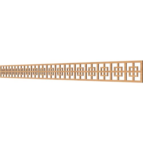 46 3/8"W x 4"H x 1/4"T Cambridge Fretwork Moulding, Maple - color: Maple, size: 4-in. H x 0.25-in. T