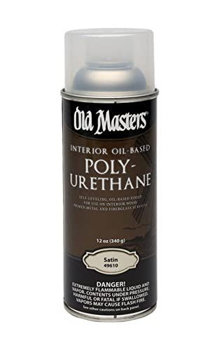 Old Masters Satin Clear Oil-Based Polyurethane Spray 12.8 oz.