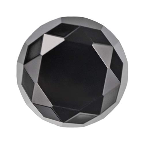 Crystal Glass Cabinet Knobs 30mm Diamond Shape Drawer Kitchen Cabinets Dresser Cupboard Wardrobe Pulls Handles 10 Pcs - color: Black