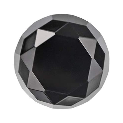 Crystal Glass Cabinet Knobs 30mm Diamond Shape Drawer Kitchen Cabinets Dresser Cupboard Wardrobe Pulls Handles 10 Pcs - color: Black