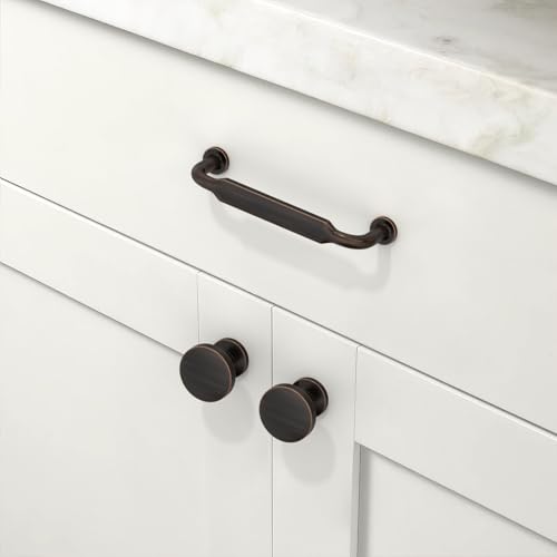 10 Pack Oil Rubbed Bronze Cabinet Pulls 3.75 Inch(96mm) Kitchen Cabinet Handles Cabinet Hardware for Drawer Pulls - color: Oil Rubbed Bronze, size: 3.75" Hole Center