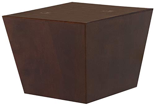 Furniture Legs for Sofa Chair Couch or Ottoman, Set of 4 Replacement Feet, 3 Inch Tall, Square with Tapered Sides, Walnut Finish - color: Walnut