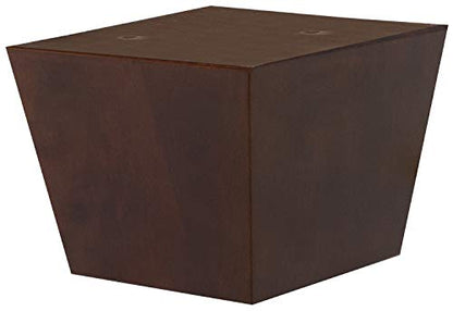 Furniture Legs for Sofa Chair Couch or Ottoman, Set of 4 Replacement Feet, 3 Inch Tall, Square with Tapered Sides, Walnut Finish - color: Walnut