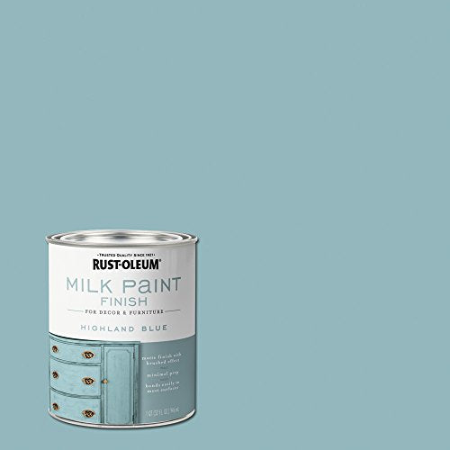 Rust-Oleum Highland Blue Milk Paint - color: Highland Blue, size: Quart