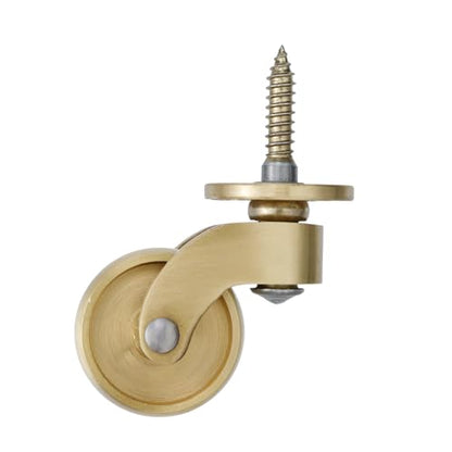 Semetall 1-1/4 Inch Solid Brass Swivel Caster for All Floor Mat Set of 4 - style: A-108