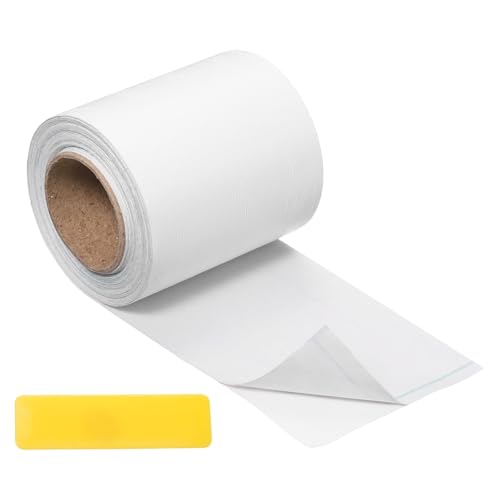 uxcell Wood Tape, 2 Inch x 16ft Self-Adhesive Wood Grain Repair White - color: White, size: 2 Inch x 16ft