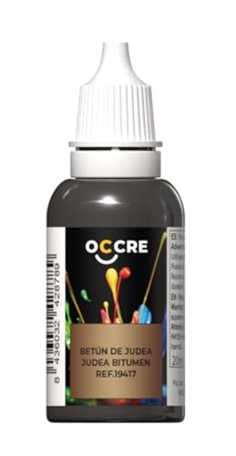 OcCre Premium Quality Satin Acrylic Paint, Primer and Stains for Display Models, Sold Individually (Judea Bitumen 10 ml) - color: Judea Bitumen 10 ml