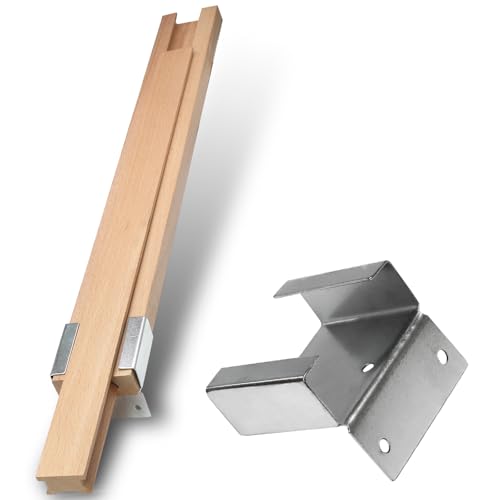 Luomorgo Wooden Drawer Slides, 16 Inch, Bottom Mount, 1 Pack